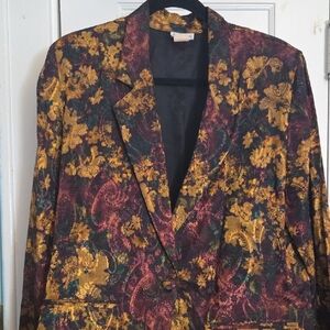 Floral Patterned Blazer